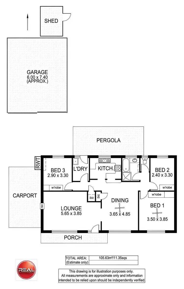 Floorplan of Homely house listing, 6 Atkinson Crescent, Aldinga Beach SA 5173