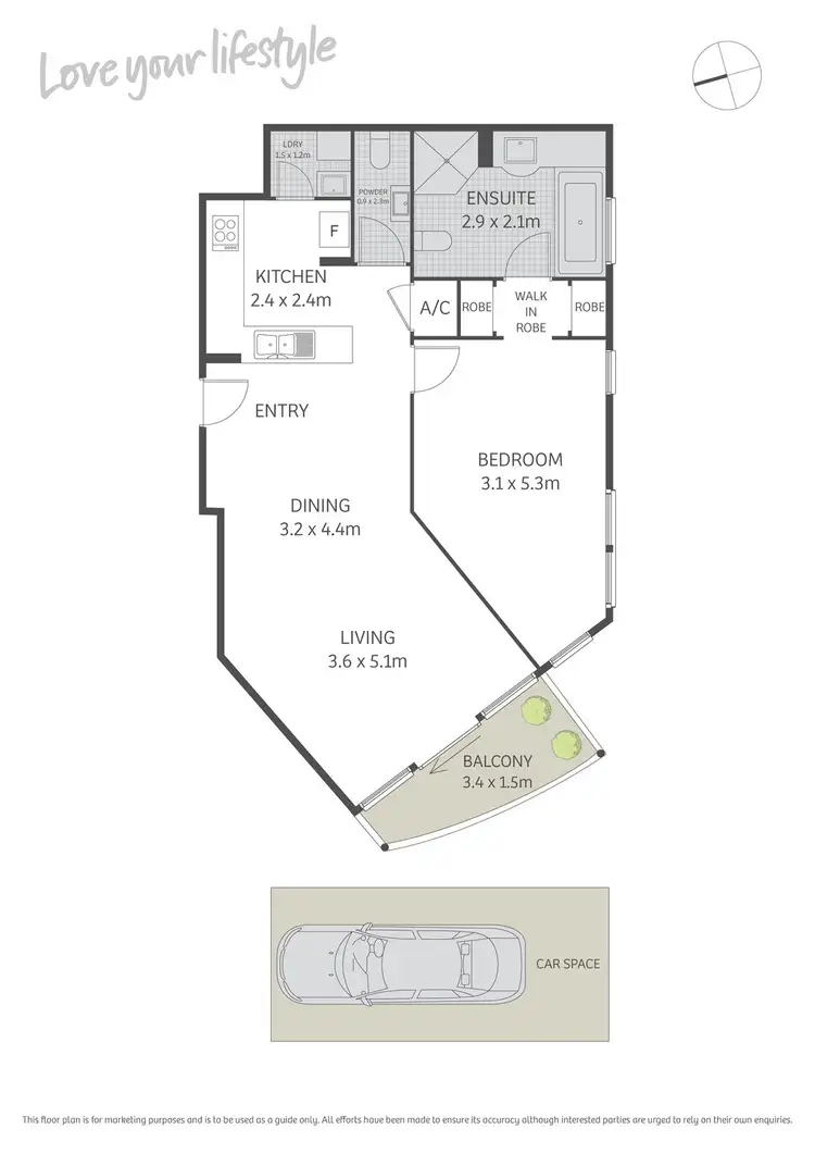 Floorplan of Homely apartment listing, 1404/281 Elizabeth Street, Sydney NSW 2000