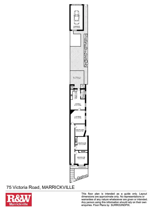 Floorplan of Homely house listing, 75 Victoria Road, Marrickville NSW 2204