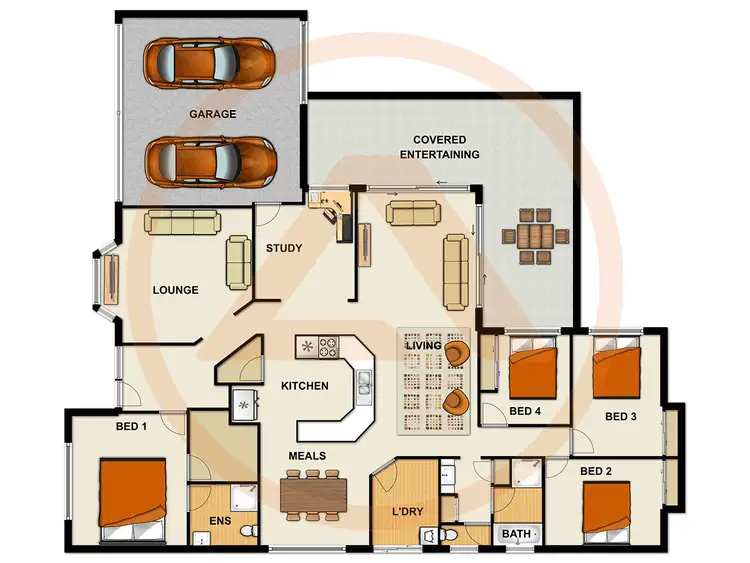 Floorplan of Homely house listing, 14 GREENVALE CT, Regents Park QLD 4118