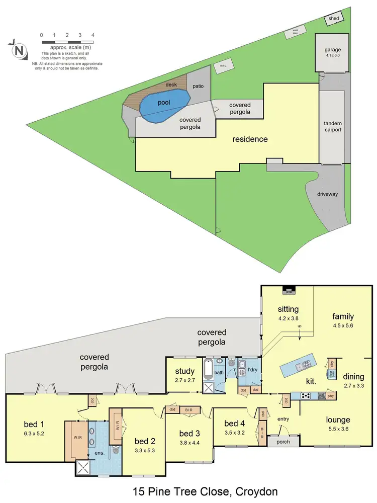 Floorplan of Homely house listing, 15 Pinetree Close, Croydon VIC 3136