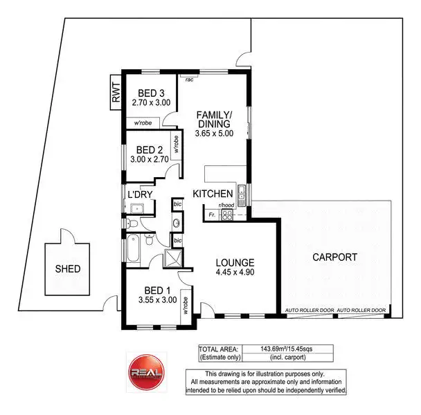 Floorplan of Homely house listing, Res 5, 37 Chynoweth Avenue, Hackham SA 5163