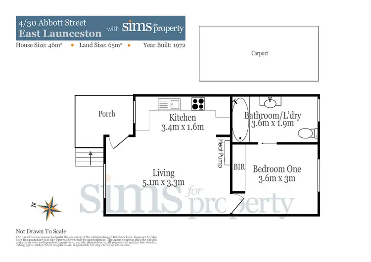Floorplan of Homely house listing, 4/30 Abbott Street, East Launceston TAS 7250