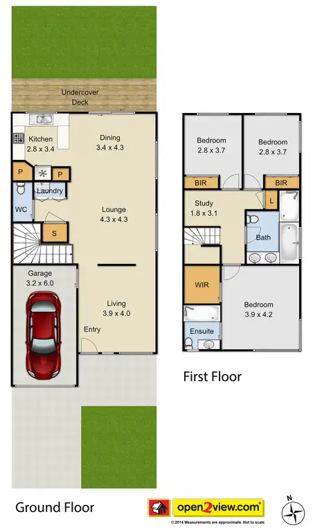 Floorplan of Homely semi-detached listing, 1/30 Valma Place, Colyton NSW 2760