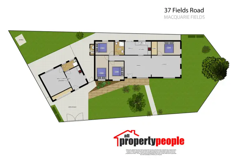Floorplan of Homely house listing, 37 Fields Road, Macquarie Fields NSW 2564