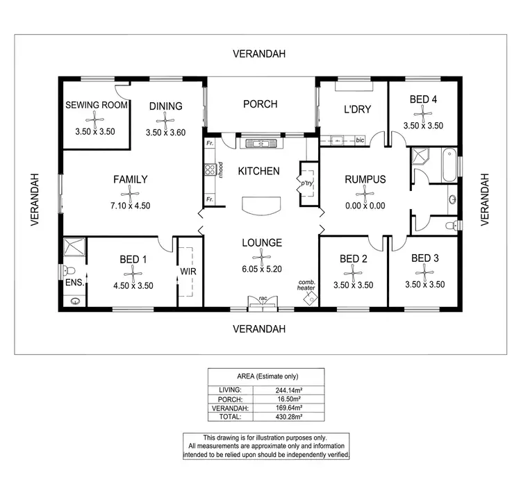 Floorplan of Homely house listing, 2 Stirling Court, Strathalbyn SA 5255