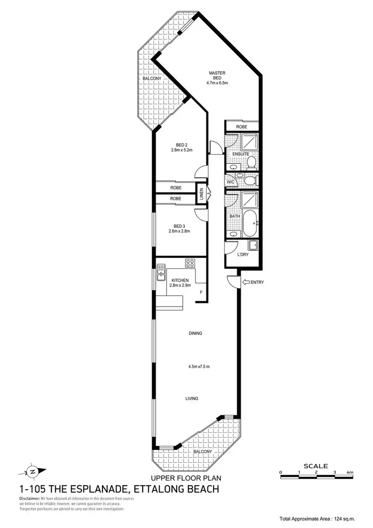 Floorplan of Homely house listing, 1/105 The Esplanade, Ettalong Beach NSW 2257