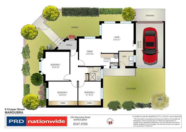 Floorplan of Homely semi-detached listing, 9 Cooper Street, Maroubra NSW 2035