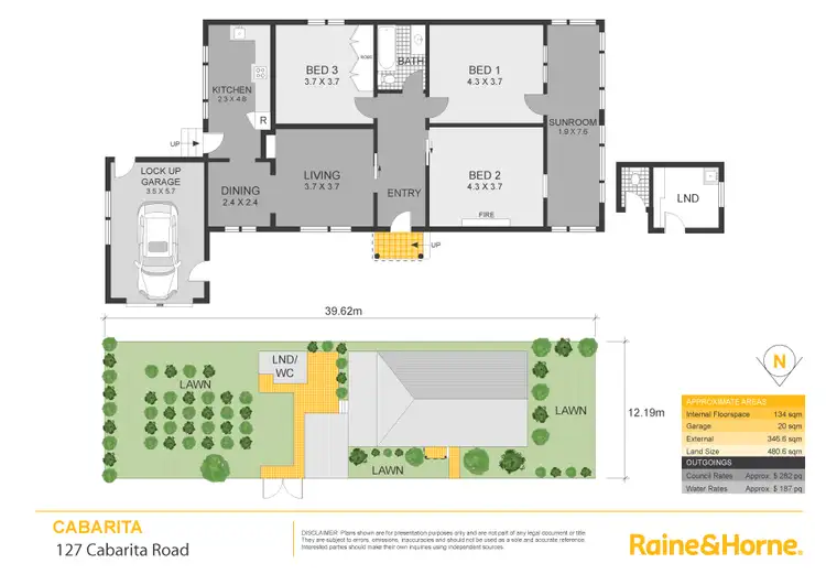 Floorplan of Homely house listing, 127 Cabarita Road, Cabarita NSW 2137