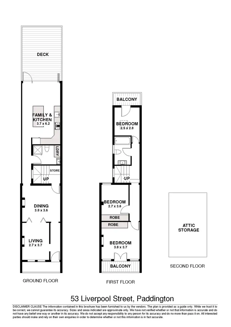 Floorplan of Homely house listing, 53 Liverpool Street, Paddington NSW 2021
