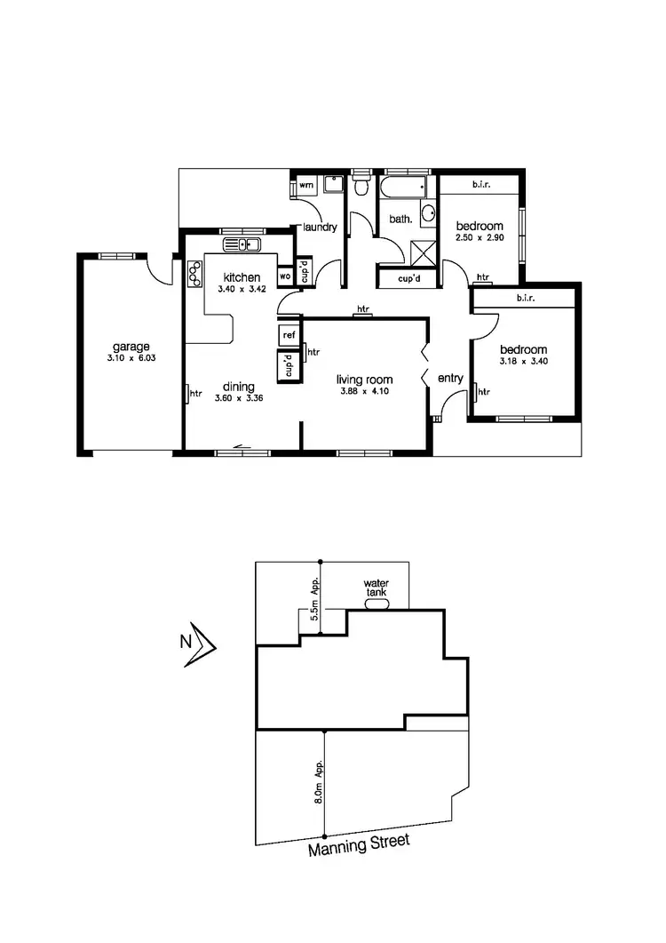 Floorplan of Homely unit listing, 1/5 Manning Street, Altona VIC 3018