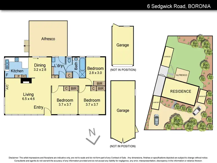 Floorplan of Homely house listing, 6 Sedgwick Road, Boronia VIC 3155