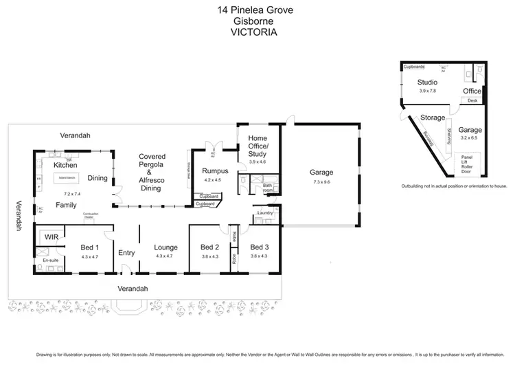 Floorplan of Homely house listing, 14 Pinelea Grove, Gisborne VIC 3437