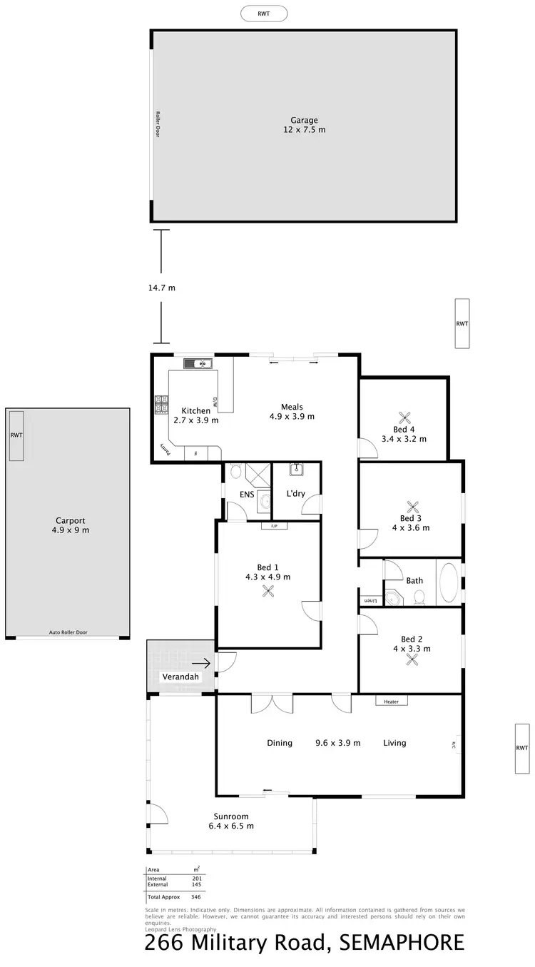 Floorplan of Homely house listing, 266 Military Road, Semaphore SA 5019