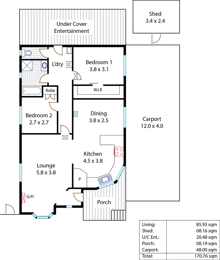 Floorplan of Homely house listing, Site 159 Andrews Road, Penfield SA 5121
