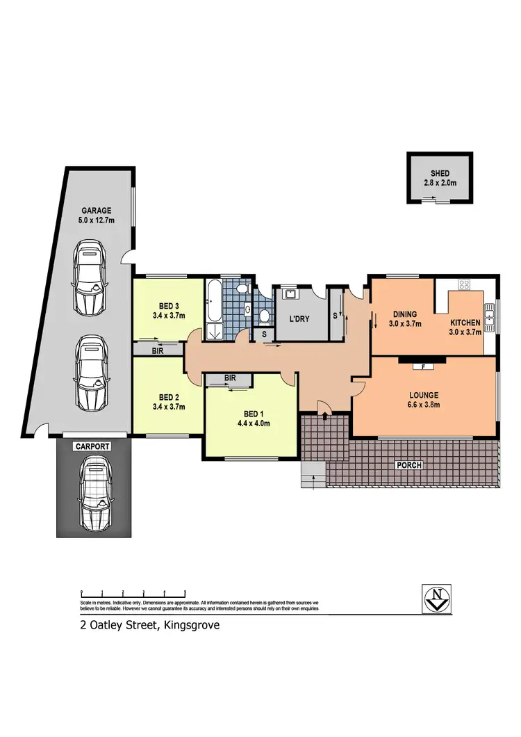 Floorplan of Homely house listing, 2 Oatley Street, Kingsgrove NSW 2208