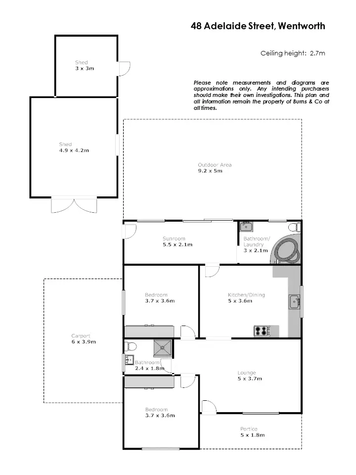 Floorplan of Homely house listing, 48 Adelaide Street, Wentworth NSW 2648