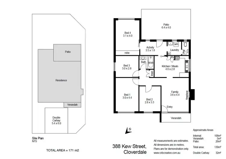 Floorplan of Homely house listing, 388 Kew Street, Cloverdale WA 6105