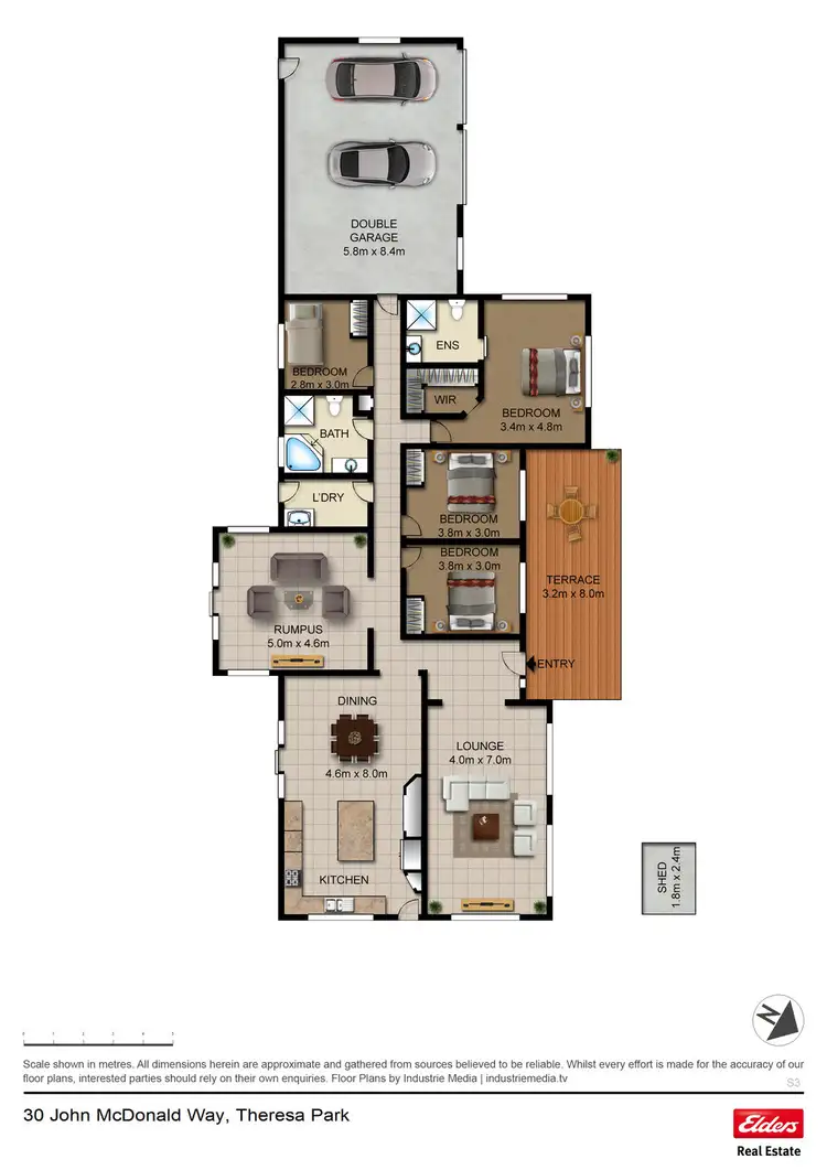 Floorplan of Homely house listing, 30 John McDonald Way, Theresa Park NSW 2570