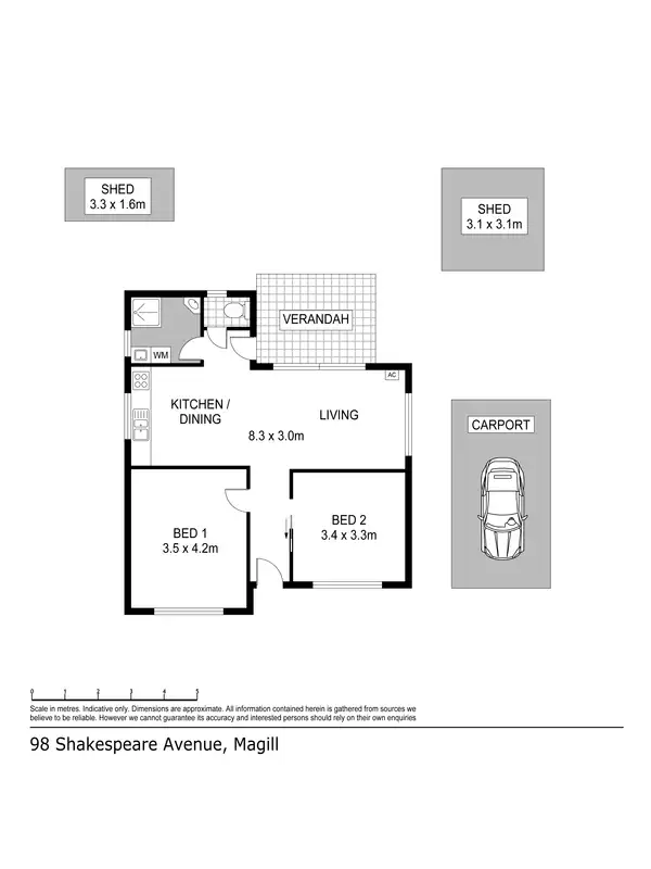 Floorplan of Homely house listing, 98 Shakespeare Avenue, Magill SA 5072