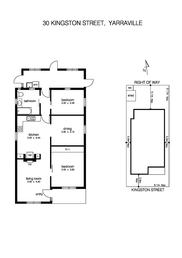 Floorplan of Homely house listing, 30 Kingston Street, Yarraville VIC 3013