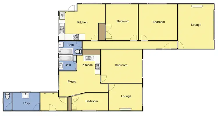 Floorplan of Homely house listing, 10 Vines Road, Hamlyn Heights VIC 3215