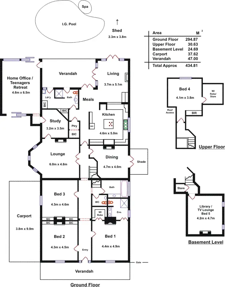 Floorplan of Homely house listing, 359 Glynburn Road, Kensington Park SA 5068