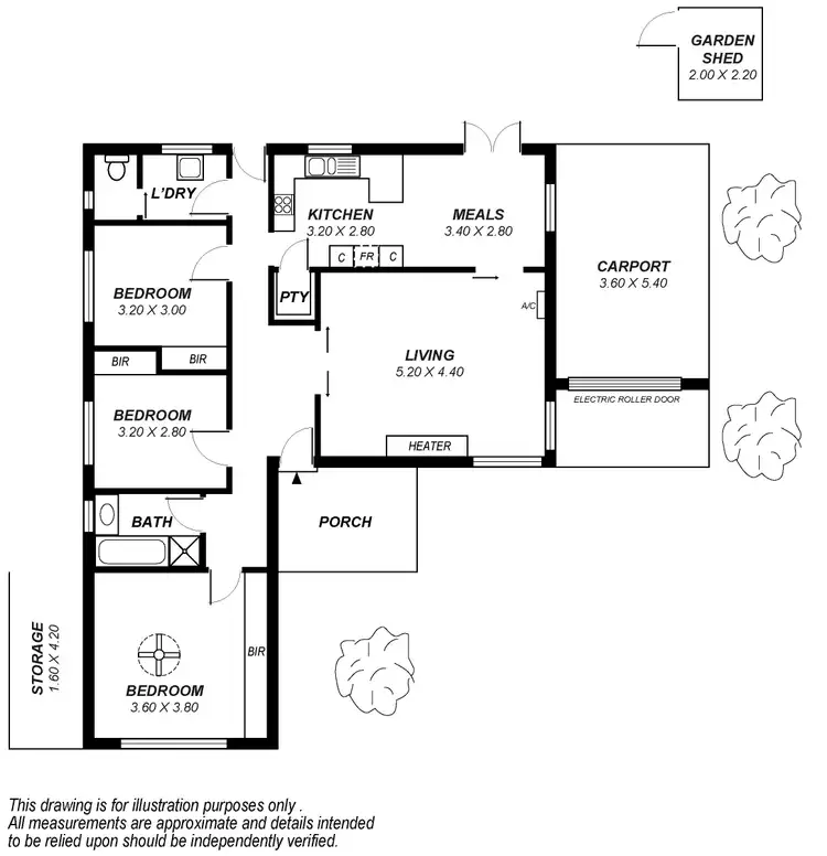 Floorplan of Homely house listing, 86 Pratt Avenue, Pooraka SA 5095
