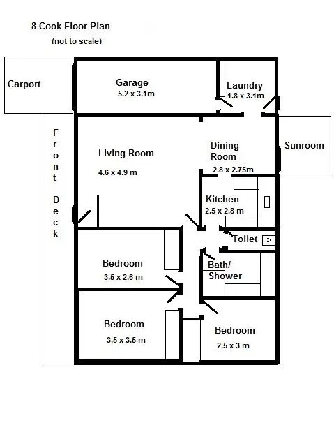 Floorplan of Homely house listing, 8 Cook Avenue, Surf Beach NSW 2536