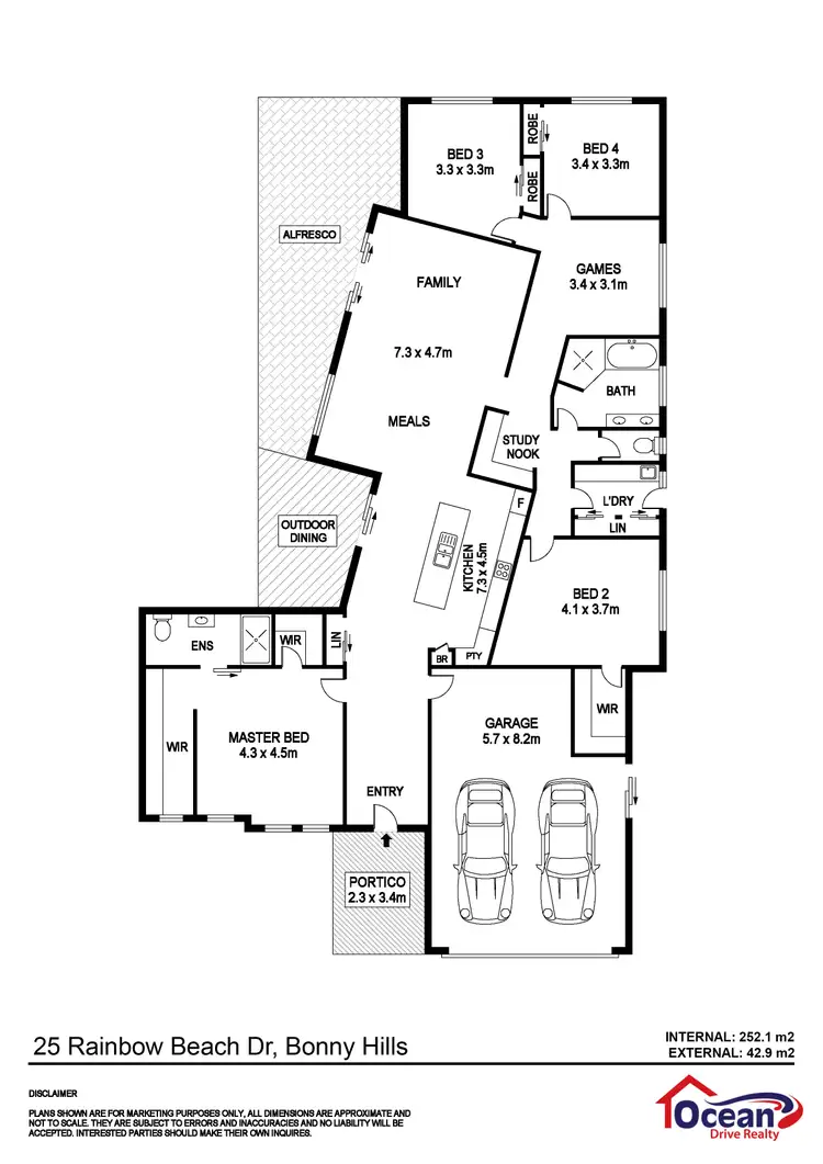 Floorplan of Homely house listing, 25 Rainbow Beach Drive, Bonny Hills NSW 2445