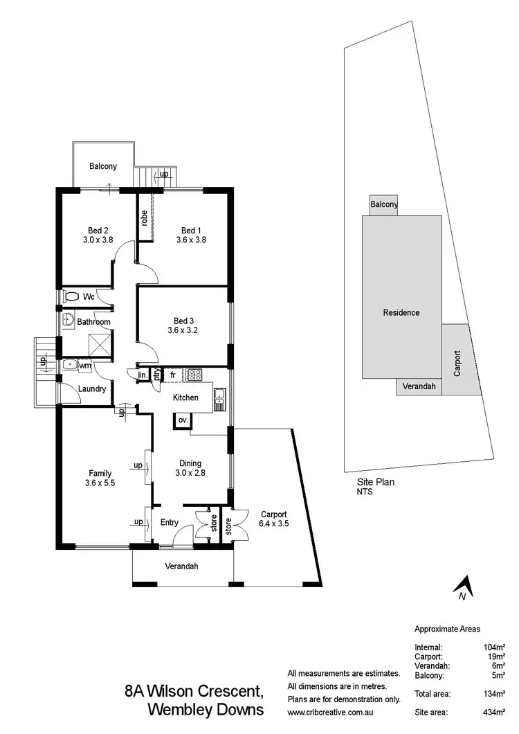 Floorplan of Homely house listing, 8A Wilson Crescent, Wembley Downs WA 6019