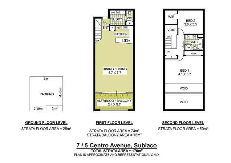 Floorplan of Homely apartment listing, 7/5 Centro Avenue, Subiaco WA 6008