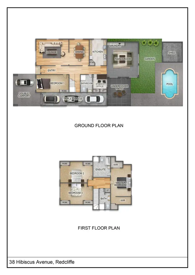 Floorplan of Homely house listing, 38 Hibiscus Avenue, Redcliffe QLD 4020
