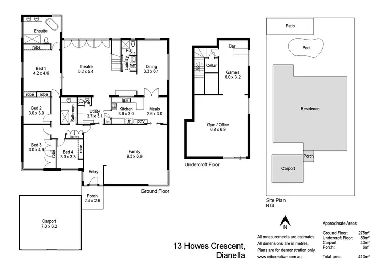 Floorplan of Homely house listing, 13 Howes Crescent, Dianella WA 6059