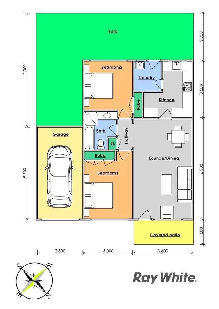 Floorplan of Homely unit listing, 2/139 Cornwall Street, Taree NSW 2430