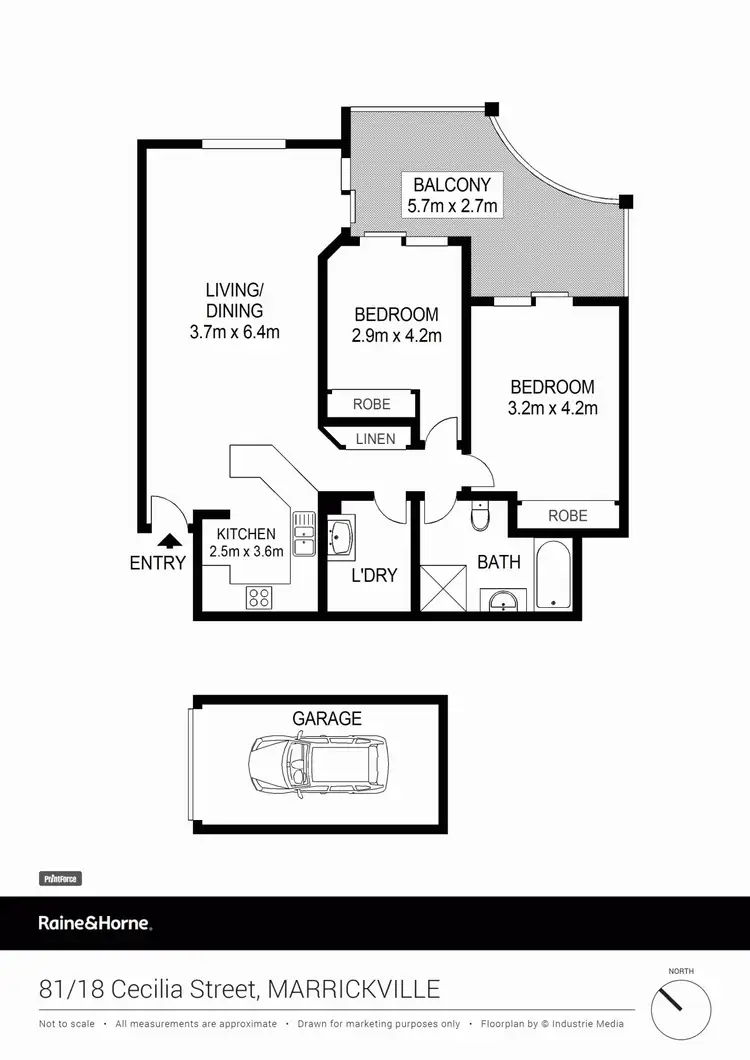 Floorplan of Homely apartment listing, 81/18 Cecilia Street, Marrickville NSW 2204