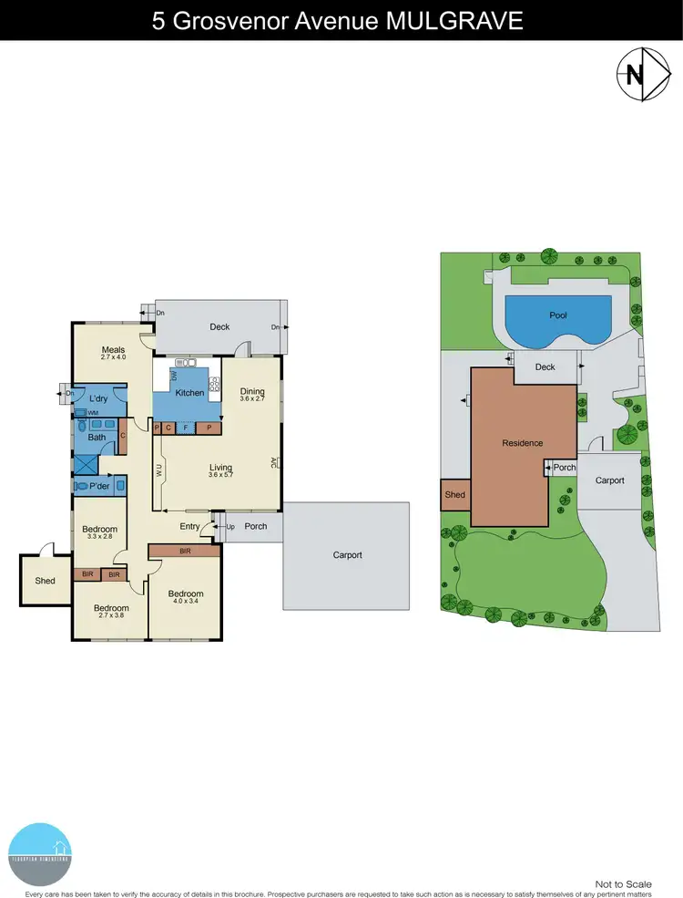 Floorplan of Homely house listing, 5 Grosvenor Avenue, Mulgrave VIC 3170
