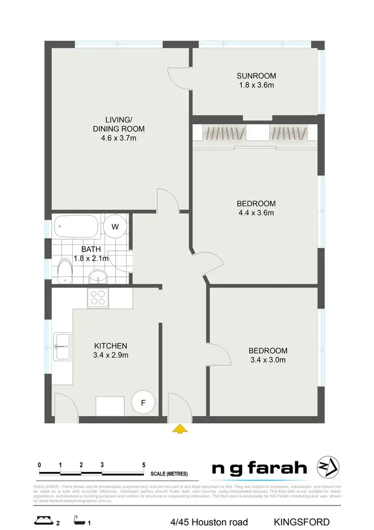 Floorplan of Homely apartment listing, 4/45 Houston Road, Kingsford NSW 2032