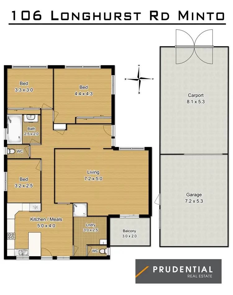 Floorplan of Homely house listing, 106 Longhurst Road, Minto NSW 2566