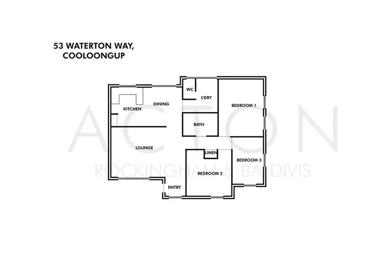 Floorplan of Homely house listing, 53 Waterton Way, Cooloongup WA 6168
