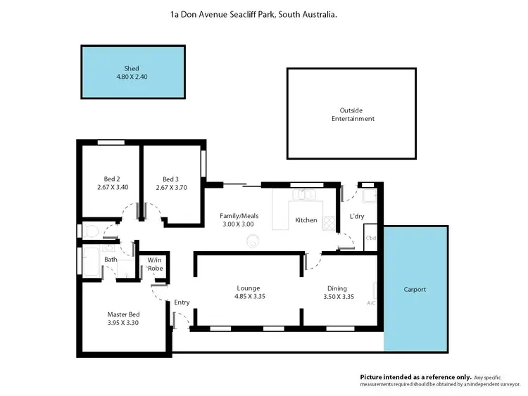 Floorplan of Homely house listing, 1a Don Avenue, Seacliff Park SA 5049