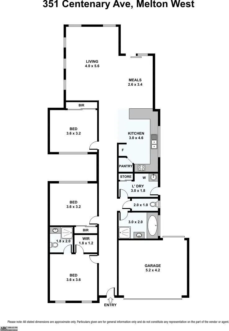 Floorplan of Homely house listing, 351 Centenary Ave, Melton West VIC 3337