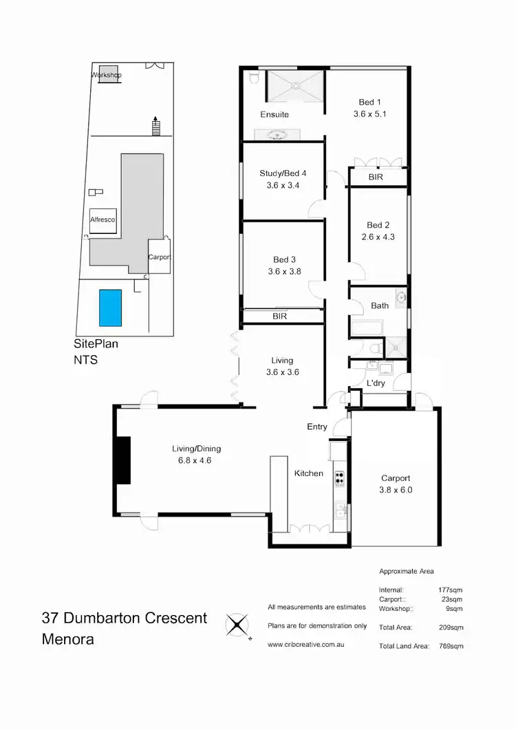 Floorplan of Homely house listing, 37 Dumbarton Cres, Menora WA 6050