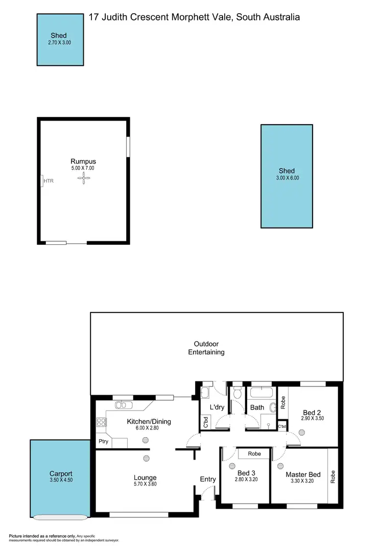 Floorplan of Homely house listing, 17 Judith Crescent, Morphett Vale SA 5162