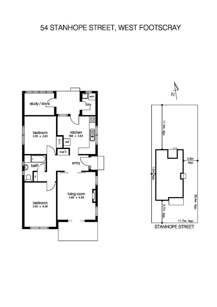 Floorplan of Homely house listing, 54 Stanhope Street, West Footscray VIC 3012