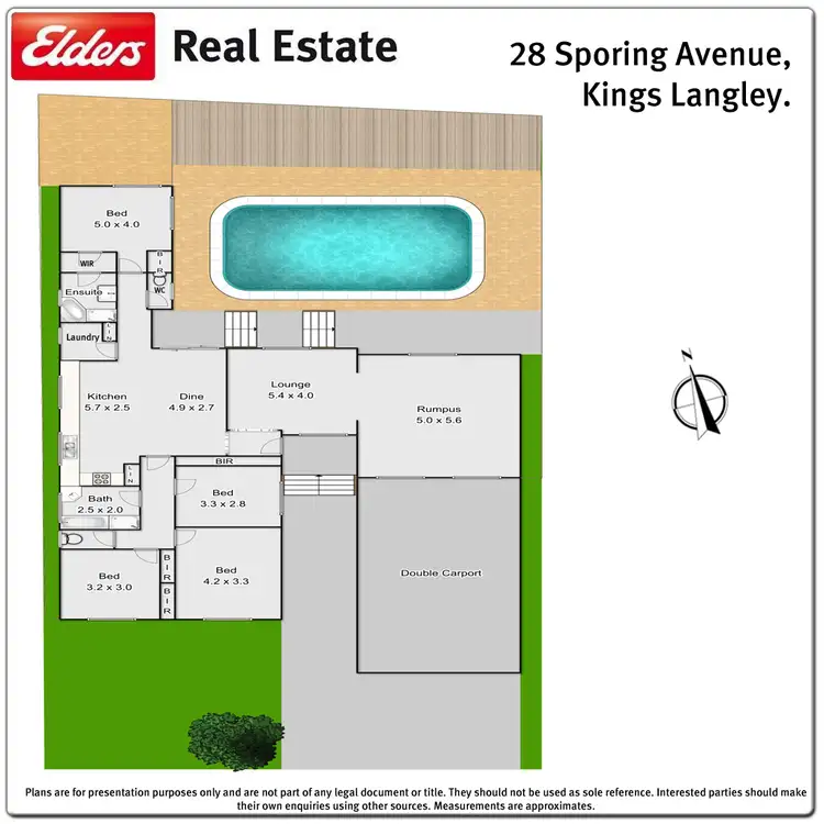 Floorplan of Homely house listing, 28 Sporing Avenue, Kings Langley NSW 2147