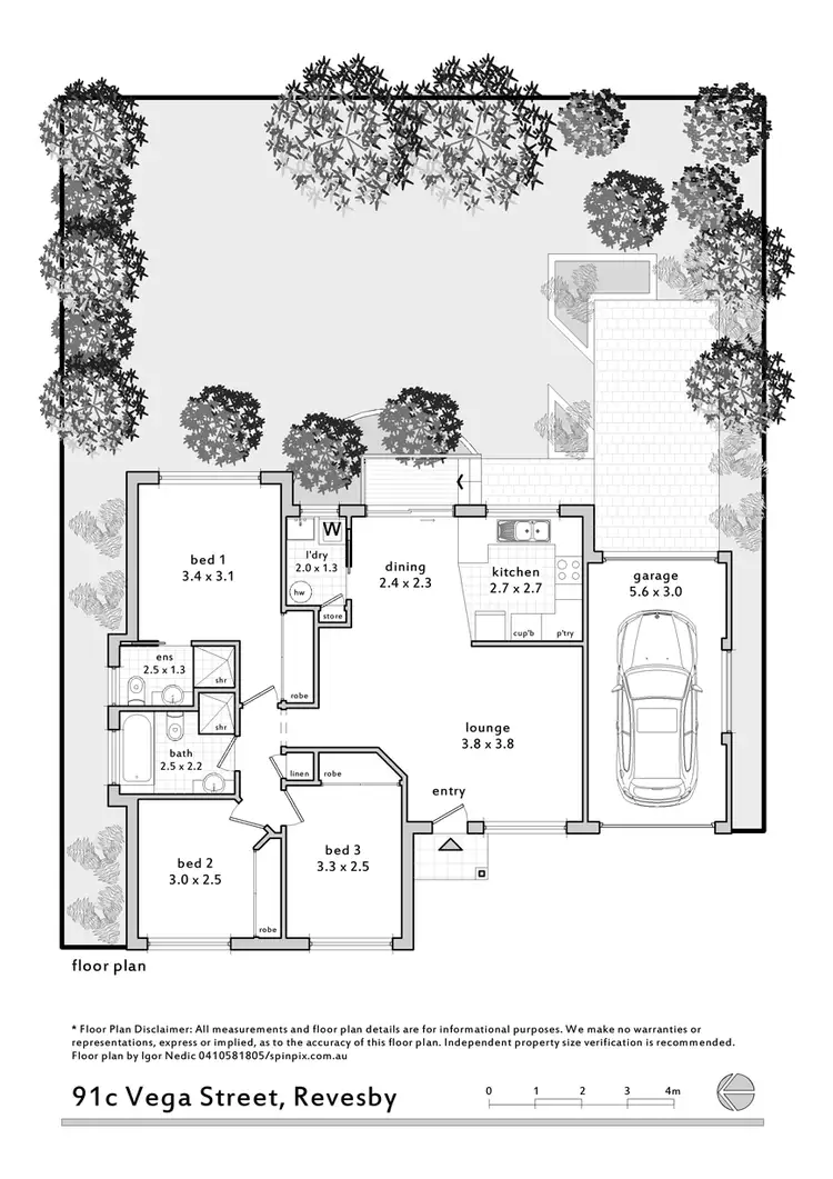Floorplan of Homely townhouse listing, 91c Vega Street, Revesby NSW 2212