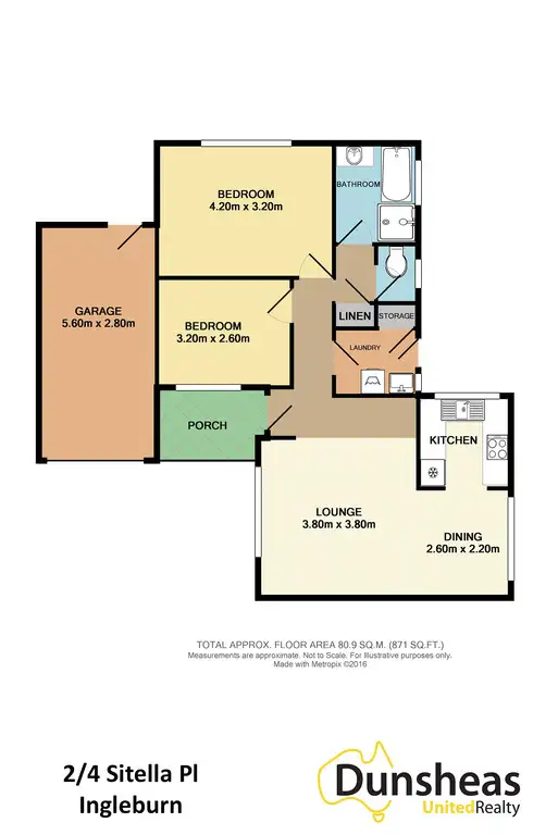 Floorplan of Homely villa listing, 2/4 Sitella Place, Ingleburn NSW 2565