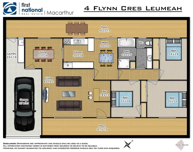 Floorplan of Homely house listing, 4 Flynn Crescent, Leumeah NSW 2560