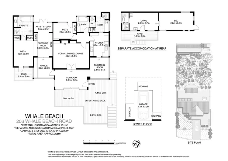 Floorplan of Homely house listing, 206 Whale Beach Road, Whale Beach NSW 2107